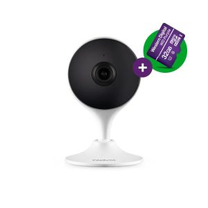 Câmera de Vídeo Interna Wi-Fi Full HD Intelbras iMX C c/ MicroSD WD Purple de 32GB p/ Segurança Eletrônica